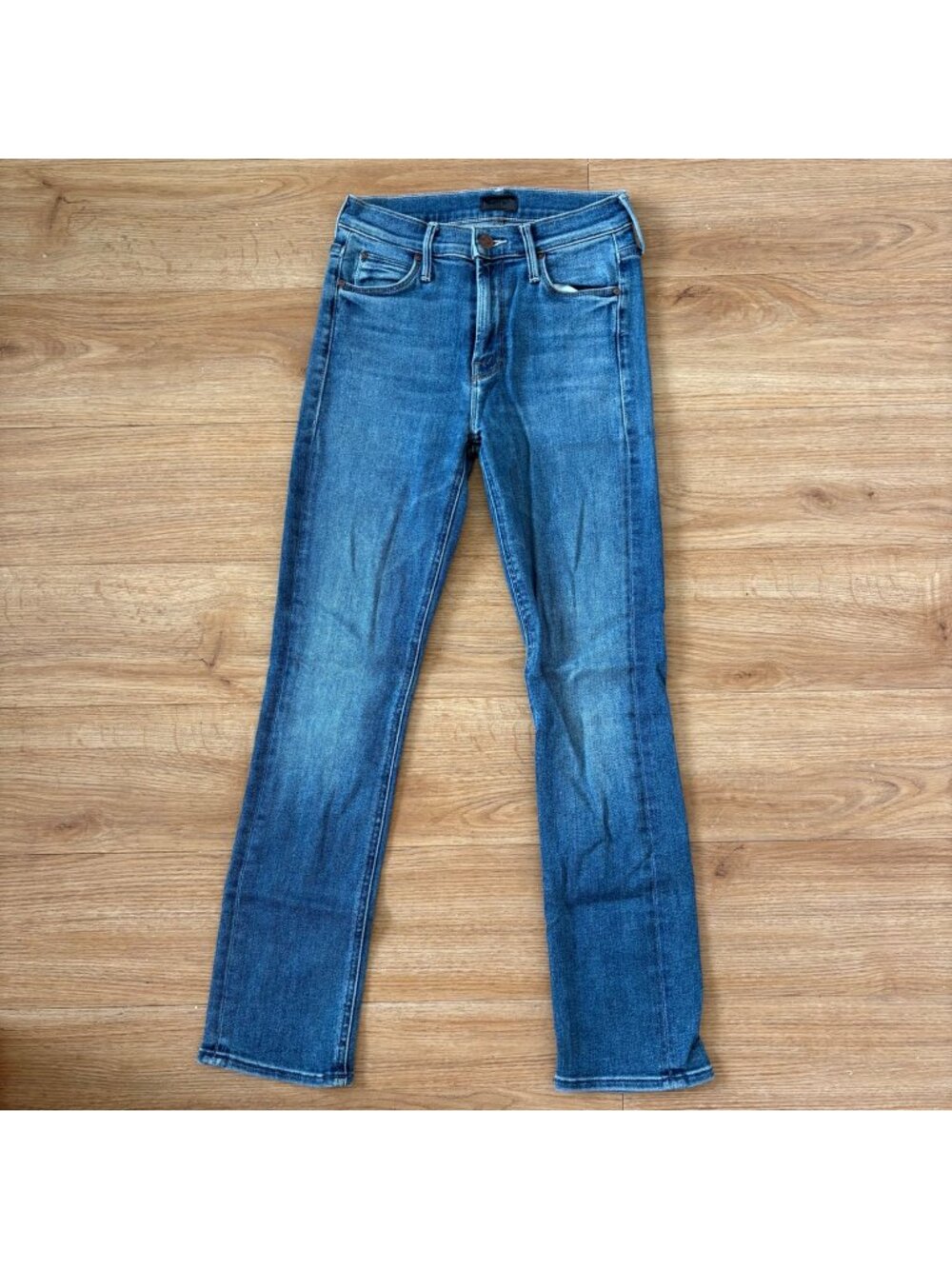 Mother The Mid Rise Dazzler Ankle Denim Jeans Blue Women’s Size 25